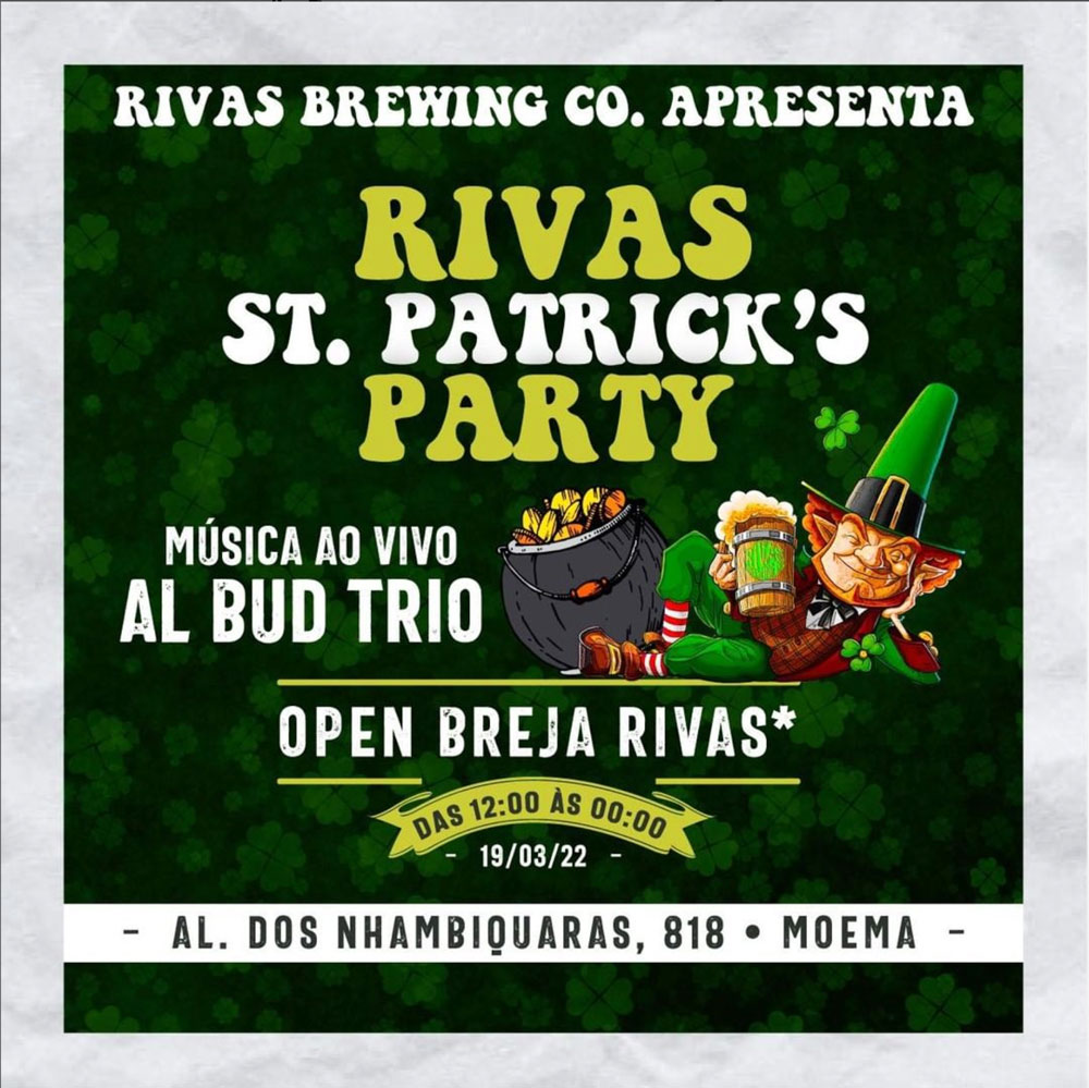 St. Patricks Party no Brewpub Rivas em Moema